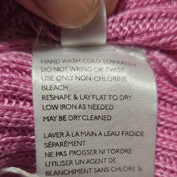 SW3 Free People Game On Butterfly Blush  Cardigan Sweater Sz Md Ribbed Oversized - Picture 10 of 12